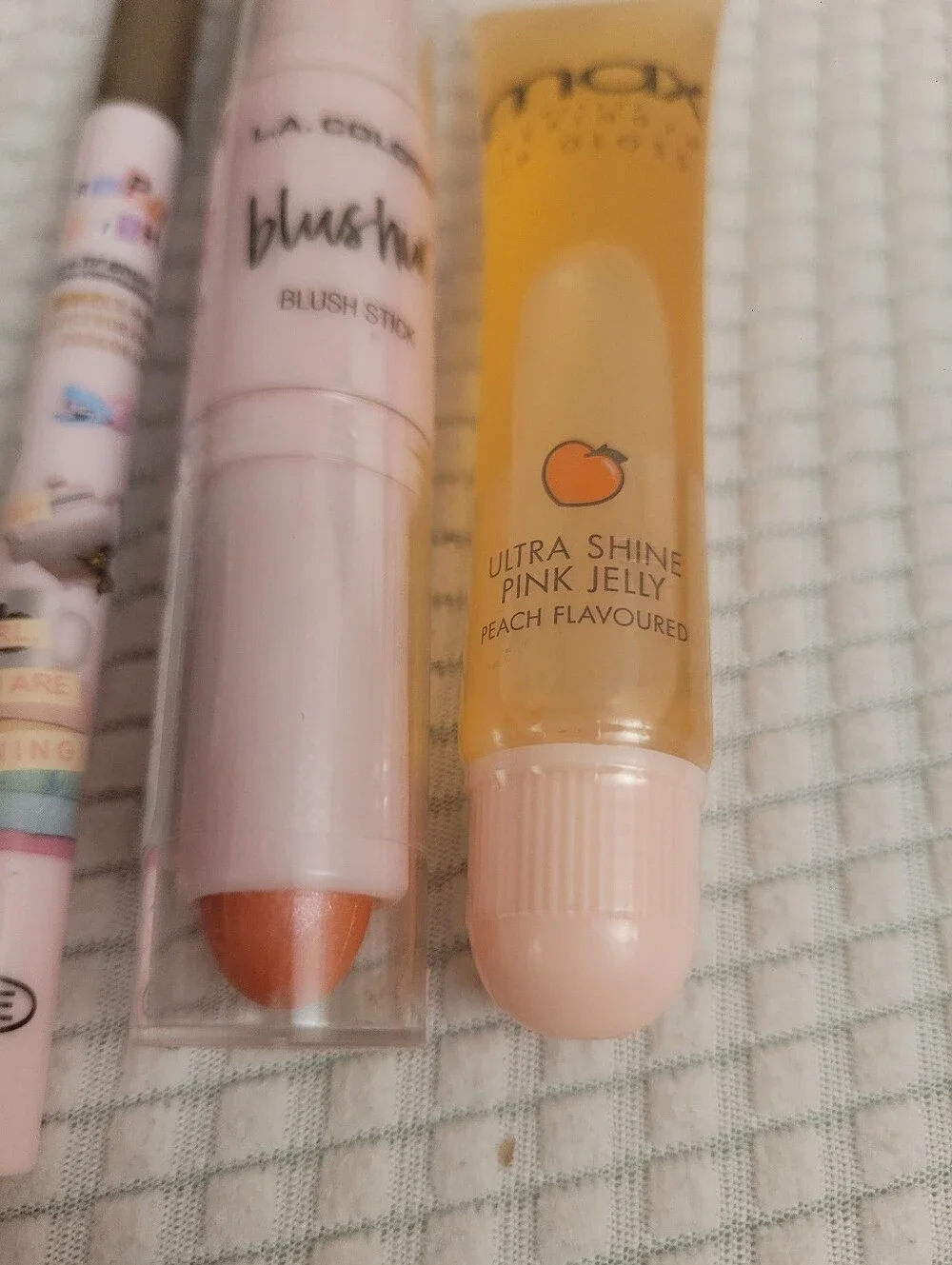 L.A. Colors Blushin' Stick, Lip Gloss, And Eyebrow Pen